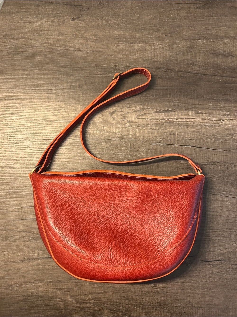 Portland Leather Lg Chili Red Koala Leather Shoulder Bag